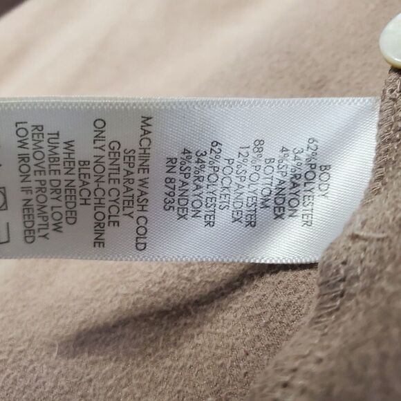 LOGO Lounge Lori Goldstein French Terry Peplum Cardigan Womens M Pink a281027 - Picture 6 of 8